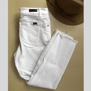 Women’s White cropped skinny Jeans